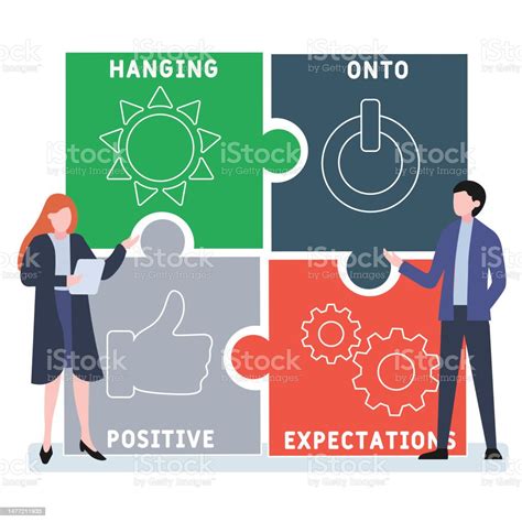 Hope Hanging Onto Positive Expectations Acronym Stock Illustration - Download Image Now ...