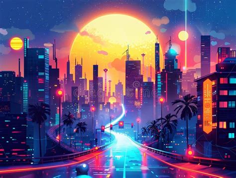 Digital art, wide angle, ambient haze street performer, neon signs, evening crowd, moody vibes 的图像结果