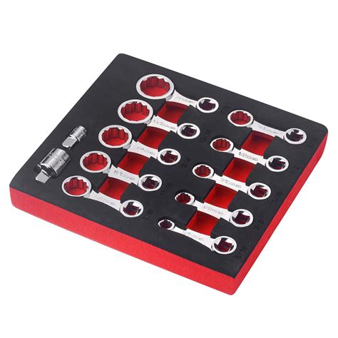WINTOWIN 12-Piece SAE 12-Point Box End Torque Adapter Extension Set,3/8 ...