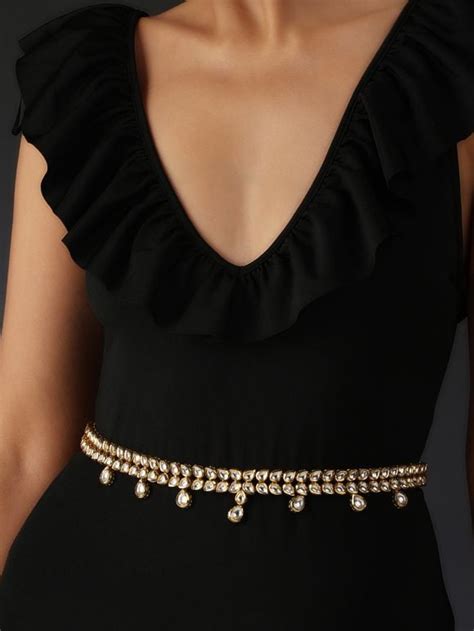 Gold Toned Handcrafted Brass Waist Belt