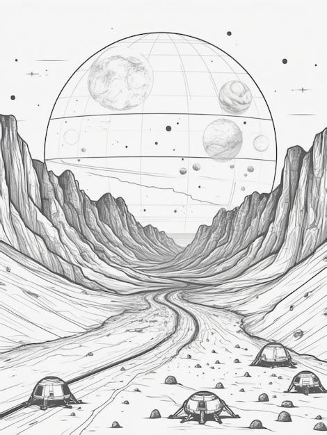 Alien Planet Drawing 的图像结果