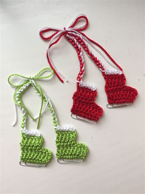 crochet ice skates christmas ornaments