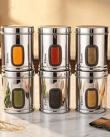 Buy Ebun Stainless Steel See Through Small Containers | Small ...
