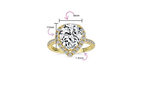7CT AAA Cubic Zirconia Teardr... | Groupon Goods