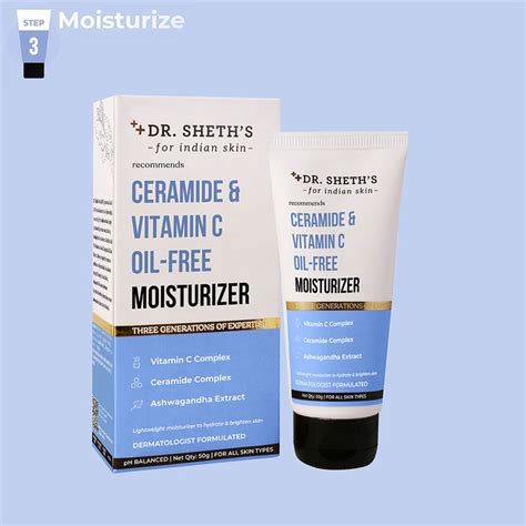 Dr Sheth’s Vitamin C & Ceramide Moisturizer 50g | B1G1 Free – Dr Sheth's