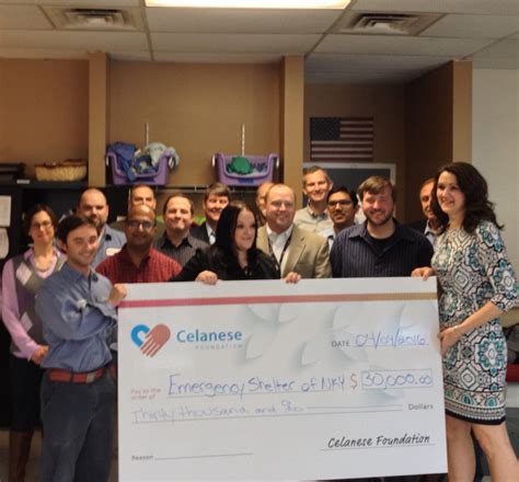 Celanese Foundation contributes $30,000 to Emergency Shelter of ...
