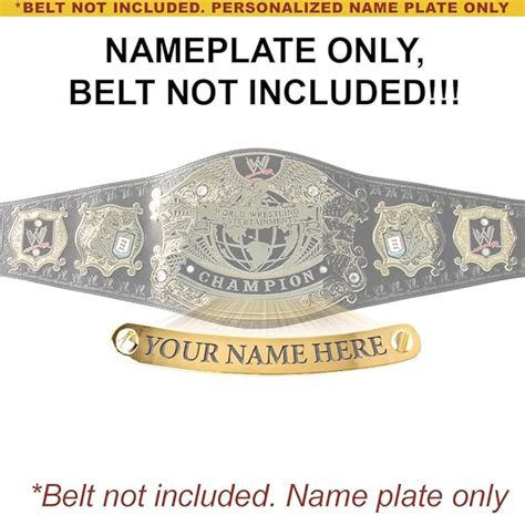 Personalized Nameplate for Adult WWE Undisputed Version 1 Champion ...