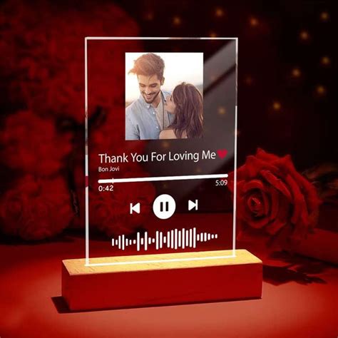 Buy Custom Spotify Glass Art Night Light Personalized Scannable Spotify ...