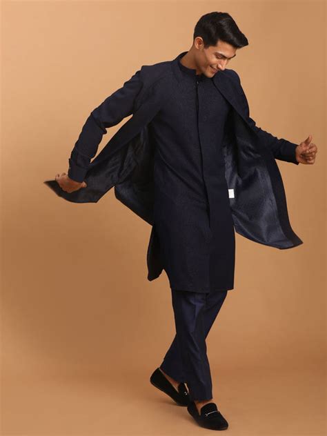 Men’s Cream Kurta Pyjama Set | Vastramay – vastramay