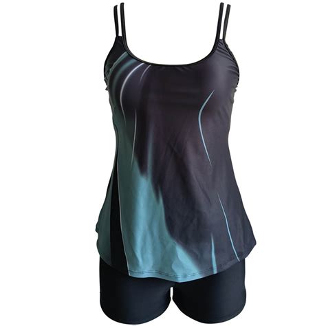 nerohusy Womens Push Up Tankini Top,Tankini Swimsuits for Women Tummy ...