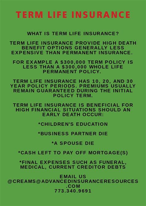 Define Term Life Insurance 的图像结果