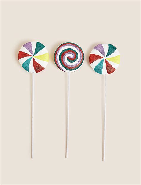 Buy 3pk Multicoloured Lollipop Tree Picks at Marks & Spencer