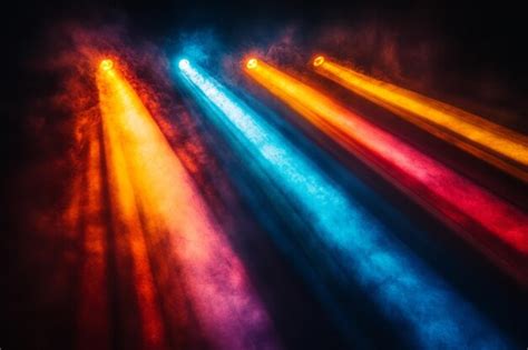Colorful beams of light | Premium AI-generated image