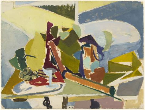 Lee Krasner. Still Life. 1938. Oil on paper. 19 x 25" (48.4 x 63.5 cm ...