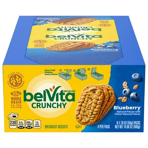 BelVita Blueberry Breakfast Bar, 1.76 oz., 8 Bars/Box (GEN02908 ...