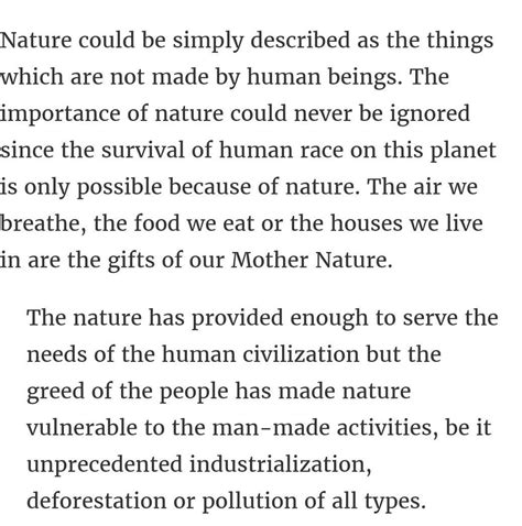 Few lines about save nature - Brainly.in