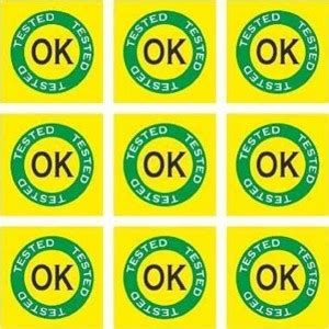 RAIMO 1 cm Ok Tested Stickers Label, X-Small Size, 10 mm Square Pack of ...
