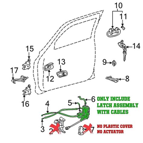 Front Left Driver Door Lock Latch Actuator for Toyota 01-07 Sequoia&05-06 Tundra | eBay