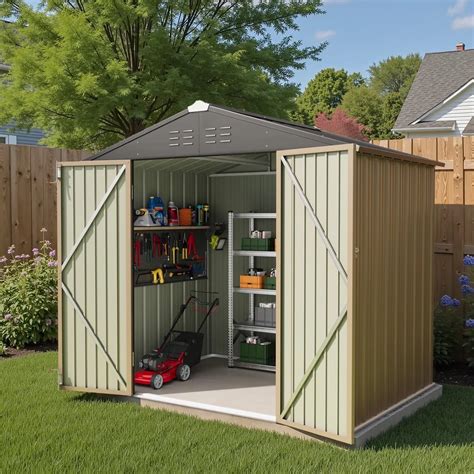 Snapklik.com : Greesum 86 FT Outdoor Storage Shed, Metal Storaged Sheds ...