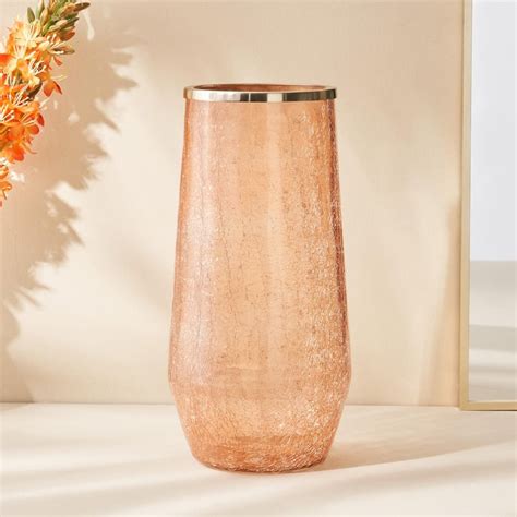 Buy Brian Macia Glass Crackle Vase from Home Centre at just INR 1399.0