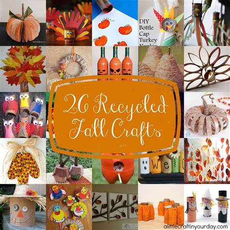 fall recycled crafts