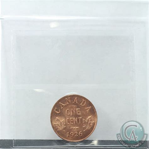 1-cent 1926 ICCS Certified MS-65 RED Superb Gem Coin with exceptional ...