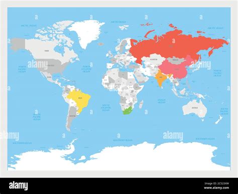 Five maps Stock Vector Images - Alamy - map of brazil and india