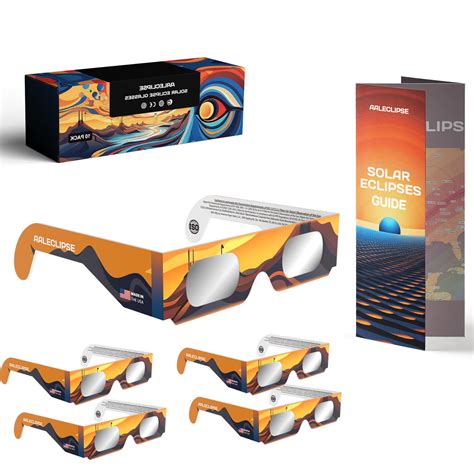 Snapklik.com : 5 Pack Paper Solar Eclipse Glasses, Approved 2024, CE ...