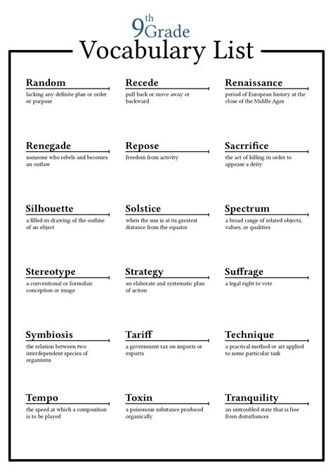 17 9th Grade Worksheets Spelling Words - Free PDF at worksheeto.com