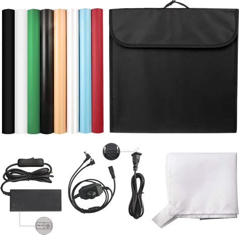 FOSITAN Photo Light Box, Upgrade 8 Backdrops Photo India | Ubuy