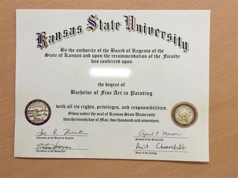 堪萨斯州立大学毕业证样本-国外毕业证制作
