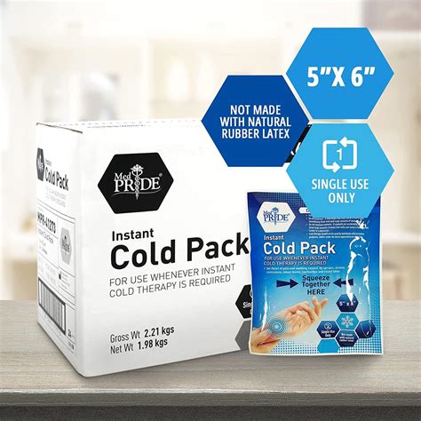 Medpride Instant Cold Pack (5x6) - Set of 24 Disposable Cold Therapy ...