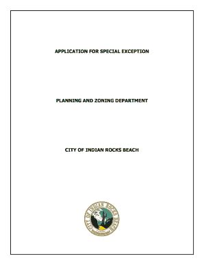 Fillable Online To download the Special Exception Application ...