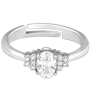 GIVA 925 Silver Classic Oval Ring, Adjustable | Gifts for Women and ...