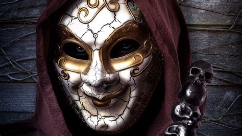 Wallpaper man, mask, hood, cane, outfit hd, picture, image