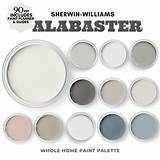 Sherwin Williams Alabaster Paint Color Palette. Coordinating Colors for ...