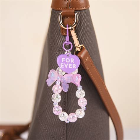Love Forever Lavender Charm Keychain Online - Premium Keychain | Nestasia