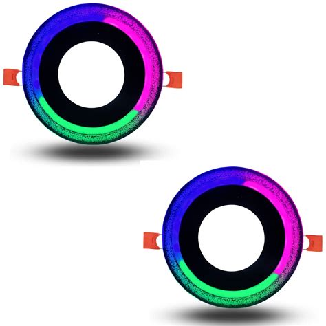 D'Mak Double Colour Decorative Jelly Type Round Panel 3D Effect ...