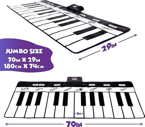 Abcotech Kids Floor Piano Mat | Giant Dance Floor Keyboard Sensory Toys ...