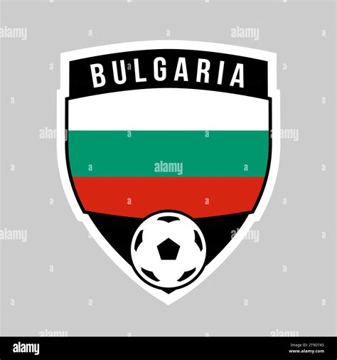 Illustration of Shield Team Badge of Bulgaria for Football Tournament ...