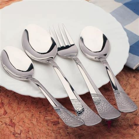 Parage 24 Pieces Stainless Steel Cutlery Set, Premium Cutlery for Home ...