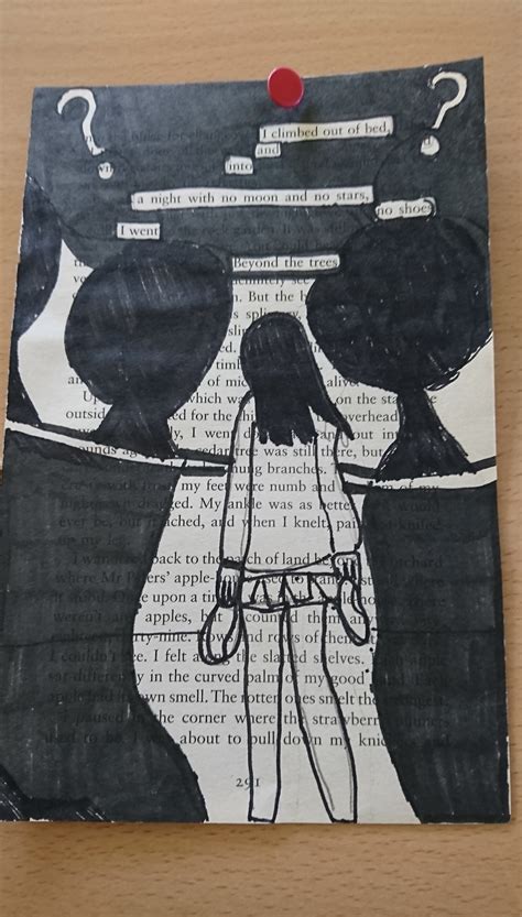 ArtStation - Blackout Poetry Drawing