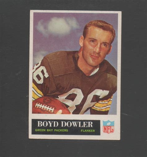 1965 Philadelphia Football Card #74 Boyd Dowler-Green Bay Packers Ex ...