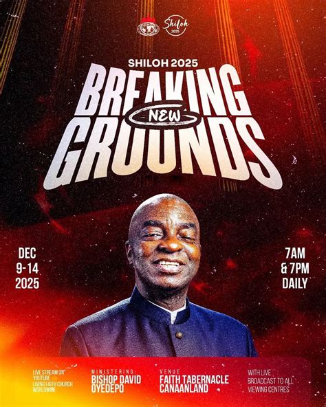 SHILOH 2025, Iddo, Lagos, Nigeria, 9 December to 14 December | AllEvents