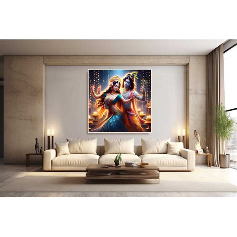 Divine Radha Krishna Wall Paintings