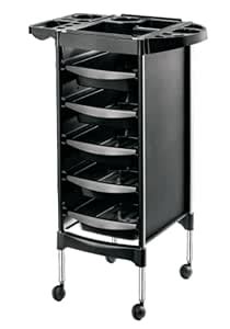 Salon Trolley Cart on Wheels, Multifunction 5 Drawer Hair Stylist Salon ...