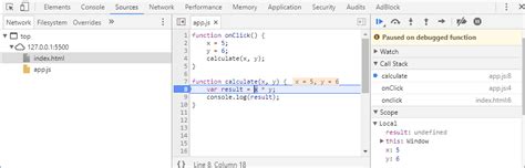 Debug JavaScript 的图像结果