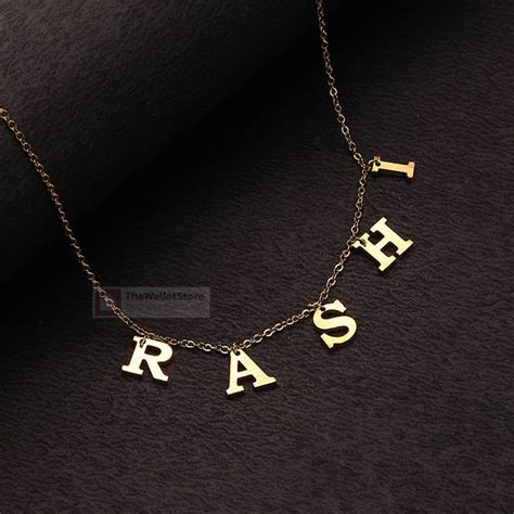 Buy Personalized Alphabet Name Necklace with Free Shipping