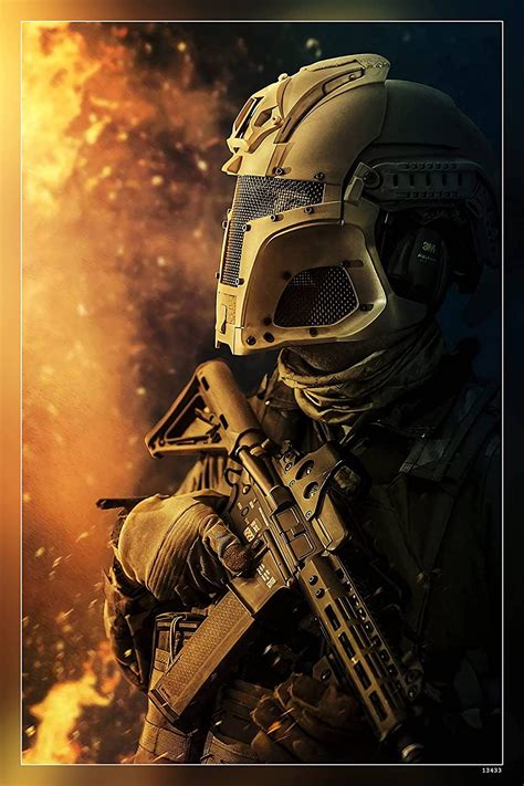 Poster World War Trooper Army Battlefield Burning Clone Trooper ...