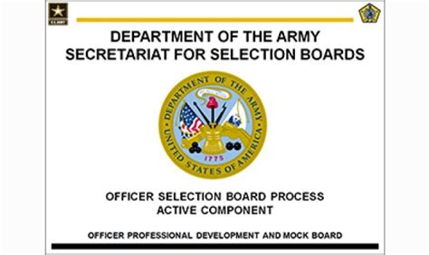 Human Resources Command makes Officer Selection Board training, mock ...